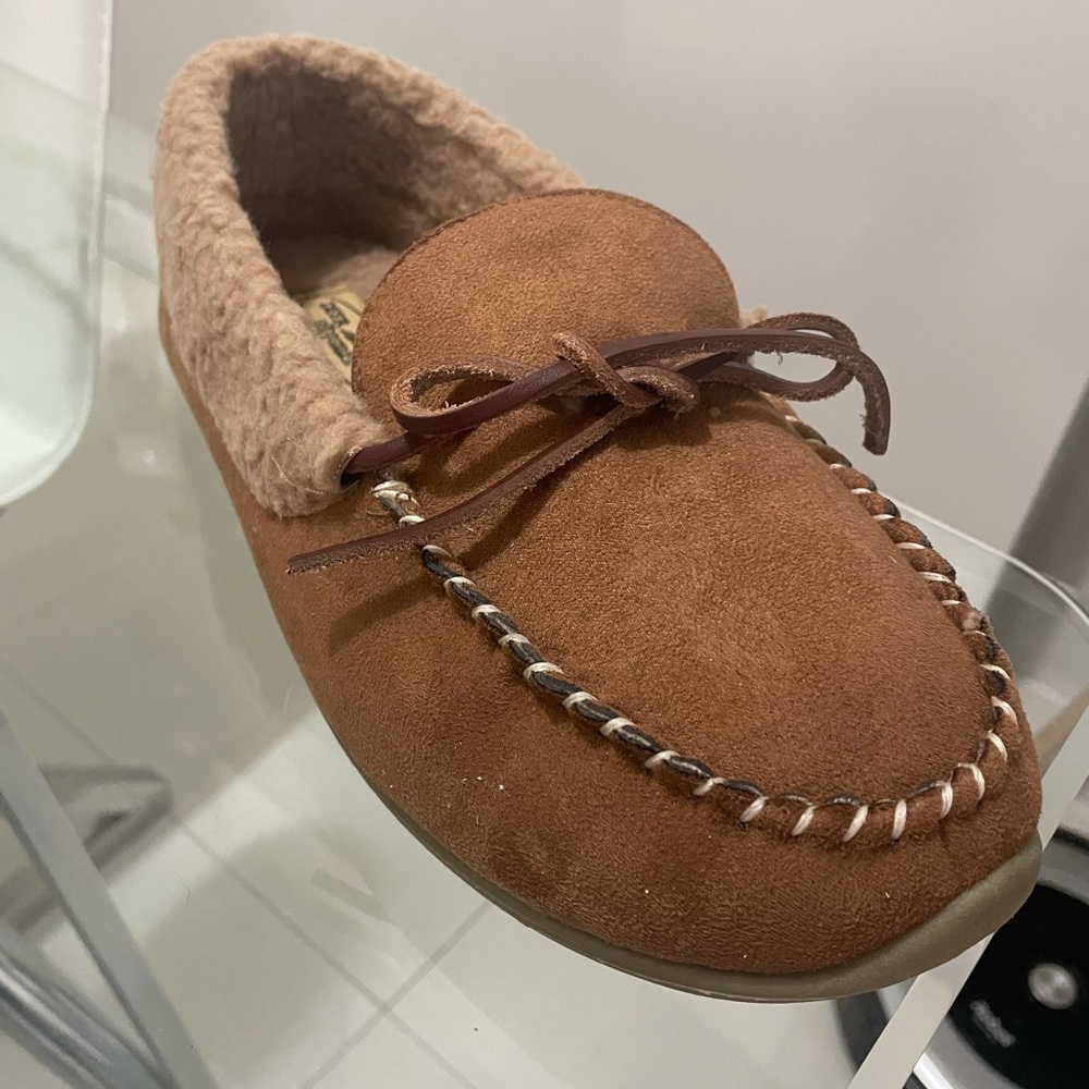 COPY - Deer stags  slipperooz indoor outdoor slip ons slipper moccasin shoes me…
